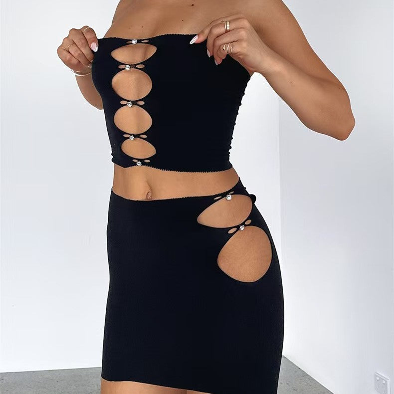 Erotic lingerie wrap-around skirt
