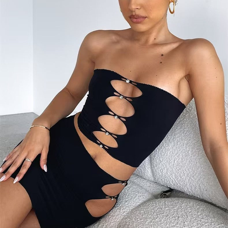 Erotic lingerie wrap-around skirt