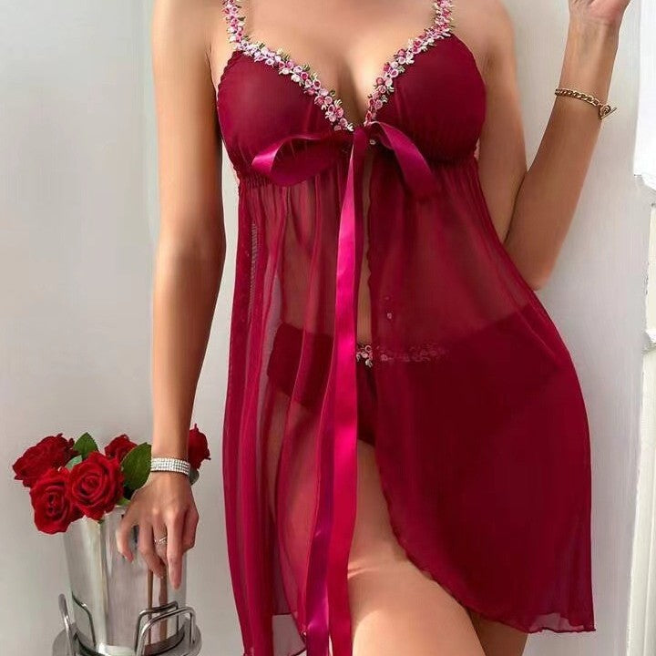 Sexy halter nightgown