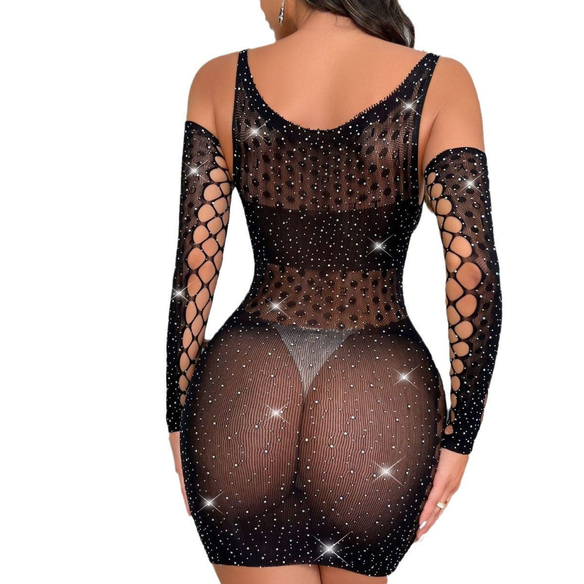 Sexy lingerie with sparkling diamonds